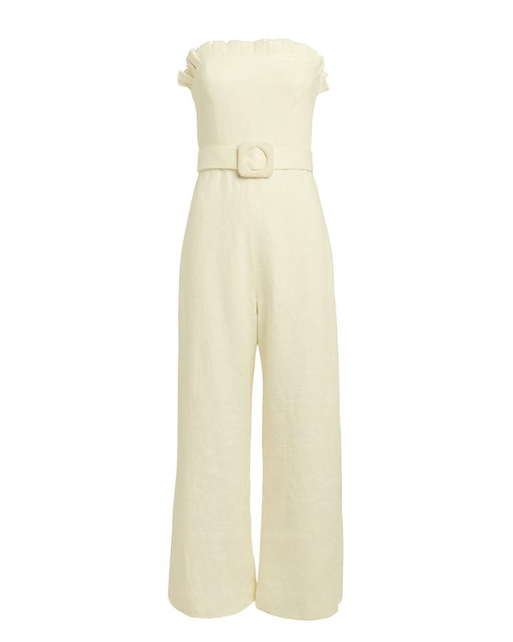Alexis Eleri Strapless Jumpsuit Ivory S