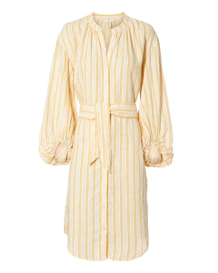Joie Beatrissa Striped Shirtdress Yellow P