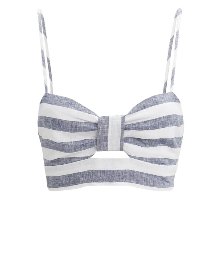 Suboo Newport Crop Top Navy/white Zero