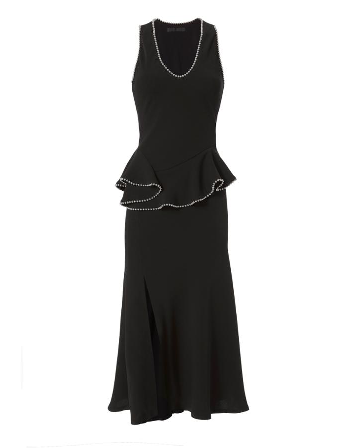 Alexander Wang Chain Ruffle Midi Dress