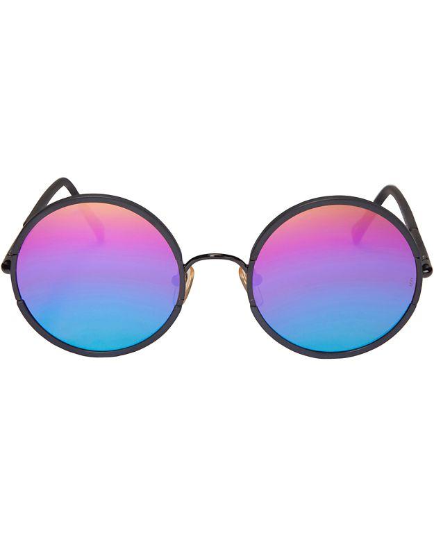Sunday Somewhere Yetti Matte Black Round Frame Sunglasses