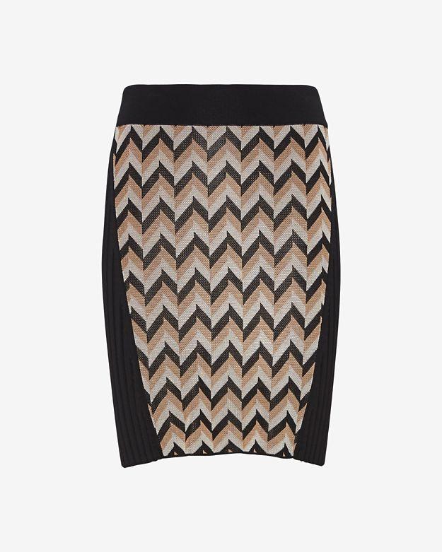 Rag & Bone Elaine Chevron Knit Skirt