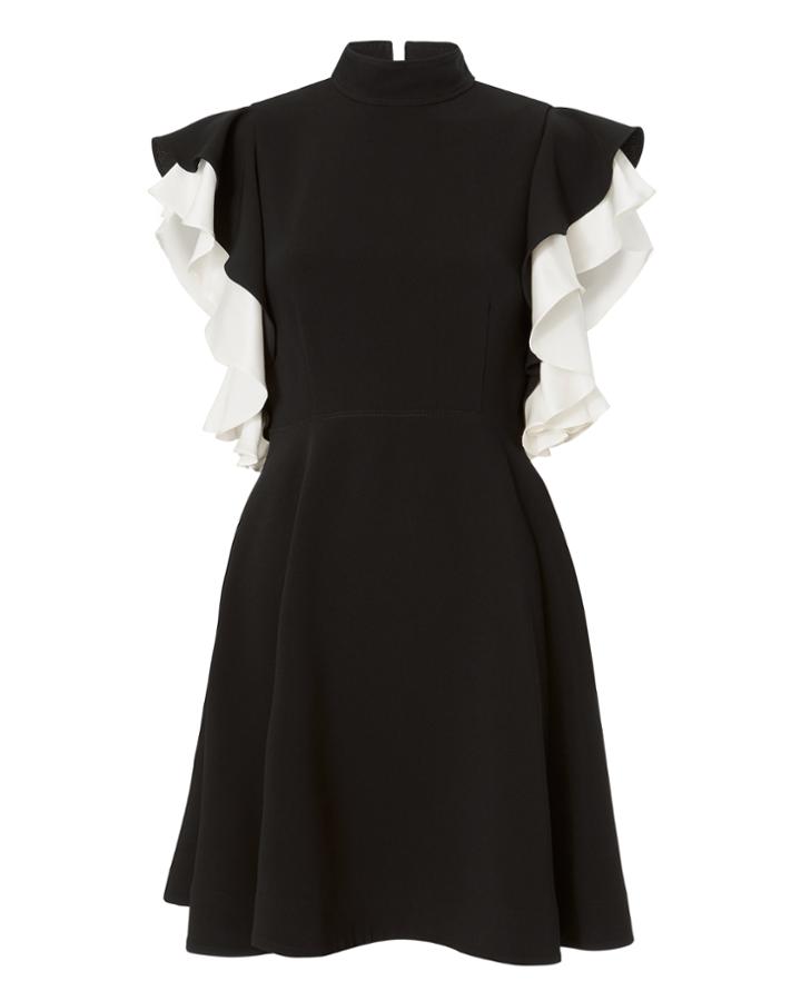 Cinq à Sept Reina Ruffle Sleeve Mini Dress