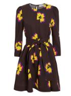A.l.c. Stella Dress Chocolate/yellow Floral 6