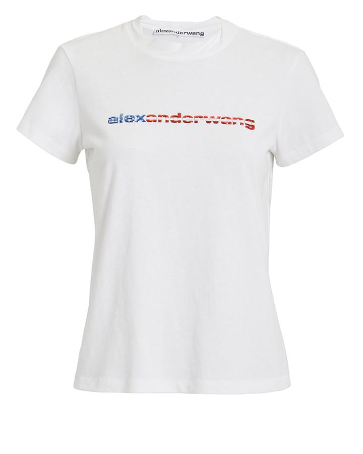 Alexander Wang Logo Decal T-shirt White P