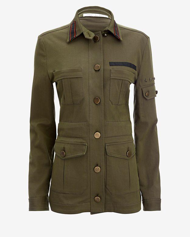 Veronica Beard Camp Cotton Twill Jacket