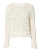 Love Shack Fancy Loveshackfancy Riley Sweater White P