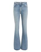 Mother Desperado Wide Leg Jeans Medium Blue Denim 25