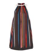 Adam Selman Sunset Striped Trapeze Dress Pat-stripe 2 P