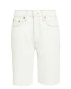 Re/done 80's Long Denim Shorts White 26