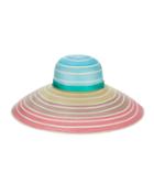 Missoni Rainbow Ombr Wide Brim Hat