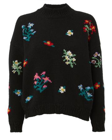 Philosophy Di L.serafini Philosophy Di Lorenzo Serafini Intarsia Floral Sweater Black 38