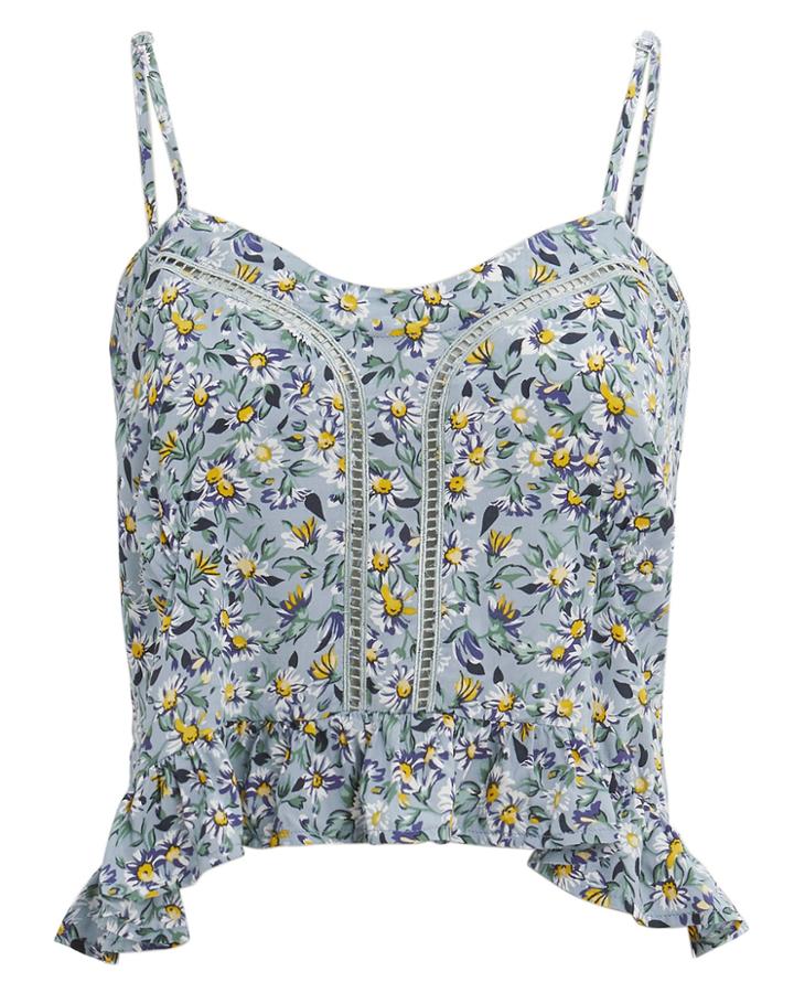 Auguste Daisy Amore Cropped Cami Blue Floral 10
