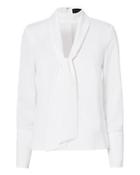 Exclusive For Intermix Rinnah Tie Detail Choker Neck Blouse