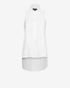 Exclusive For Intermix Hi-lo Pleated Sleeveless Shirt