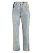 3.1 Phillip Lim Zipper Seam High-rise Jeans Light Wash Denim 6