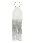 Kara White Fringe Pouch White 1size