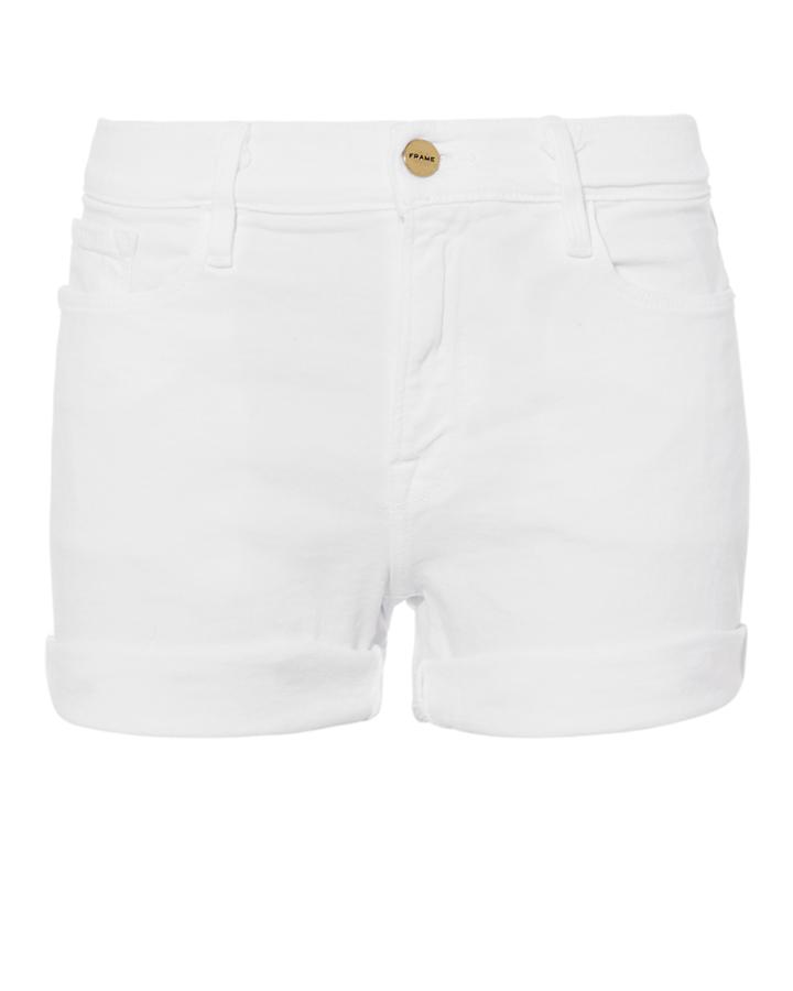 Frame Le Cutoff White Shorts White 23