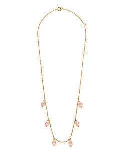 Eddera Nelli Rose Quartz Necklace