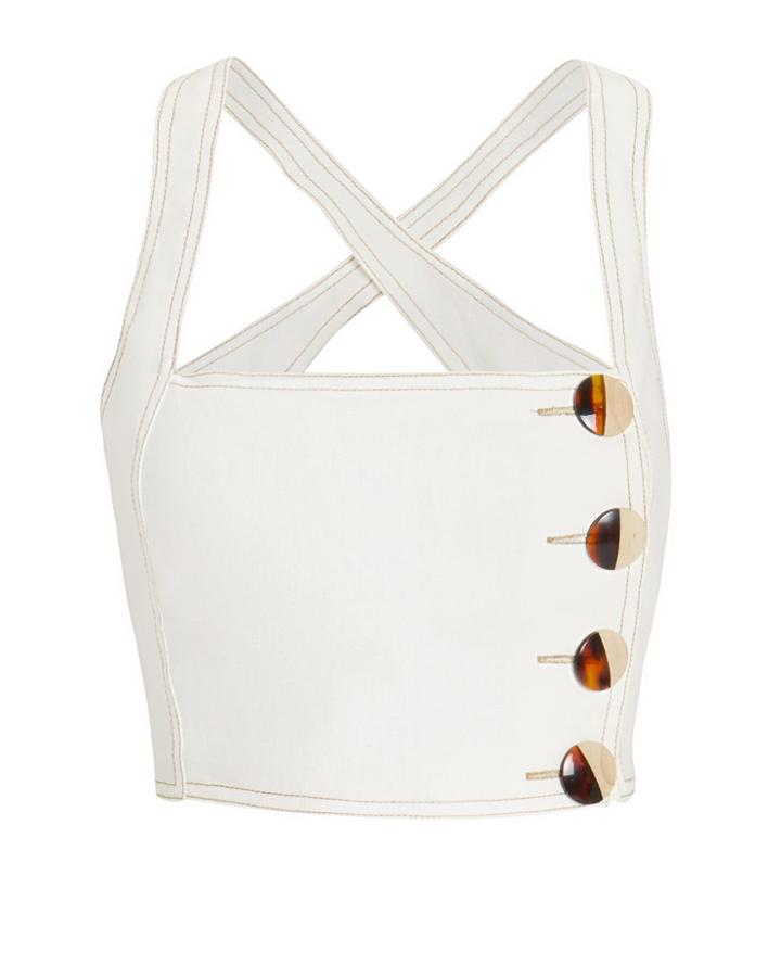 Nicholas Pinafore Top Ivory 4