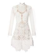 Jonthan Simkhai Corded Lace Cocktail Dress