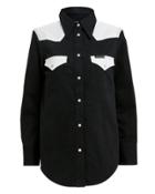 Calvin Klein Jeans Western Denim Shirt Black/white L