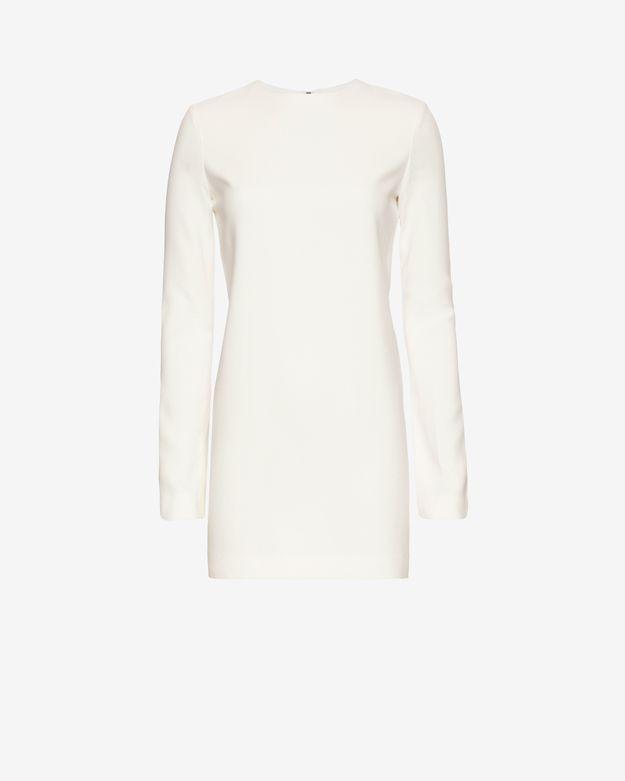 Helmut Lang Mini Stretch Dress: White