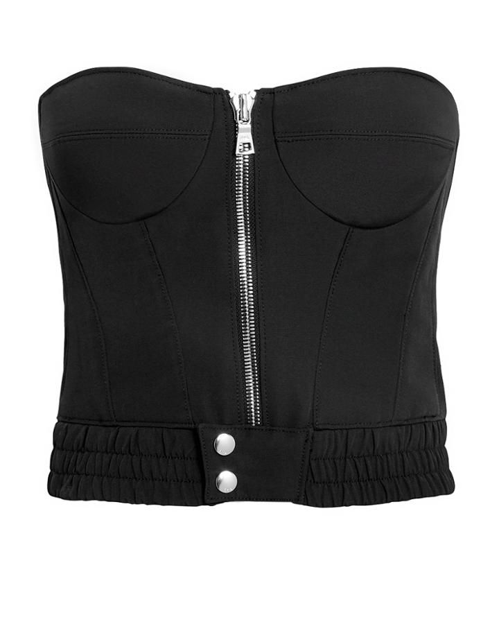 Rta Vicki Track Bustier Top Black P