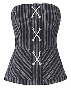 Exclusive For Intermix Addison Striped Bustier Top