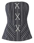 Exclusive For Intermix Addison Striped Bustier Top