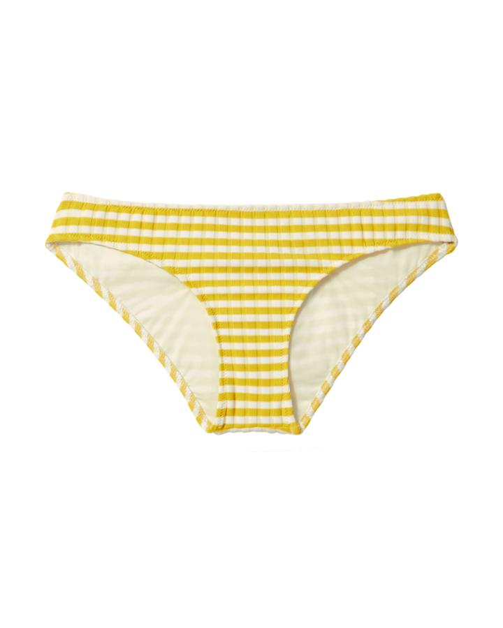 Solid & Striped Elle Yellow-striped Bikini Bottom Stripe P