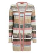 Missoni Blush Lurex Stripe Cardigan Blush/beige 44