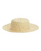 Yestadt Millinery Seed Multicolored Beaded Hat Beige 1size