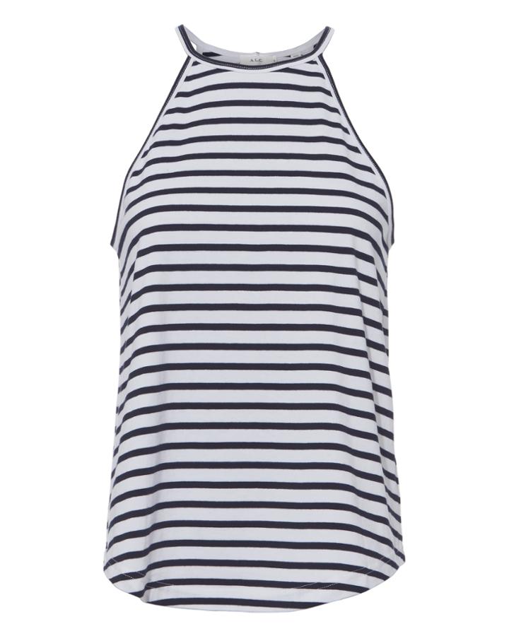 Alc A.l.c. Brody High Neck Striped Tank Multi P