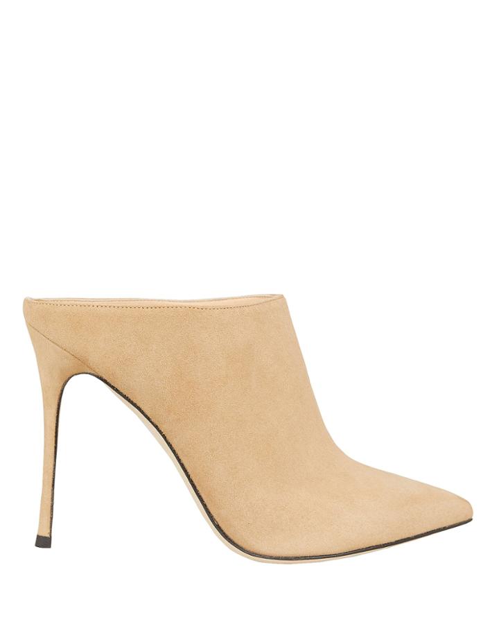 Sergio Rossi Godiva Beige Suede Mules Beige 36.5