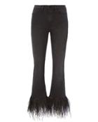 Frame Denim Frame Le High Straight Feather Hem Jeans Black 28