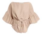 Iro Linn Ruffle Crop Top Blush 34