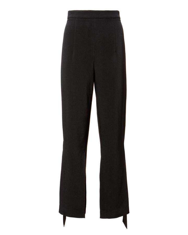 Cushnie Et Ochs Salma Ribbon Detail Cropped Pants Black Zero