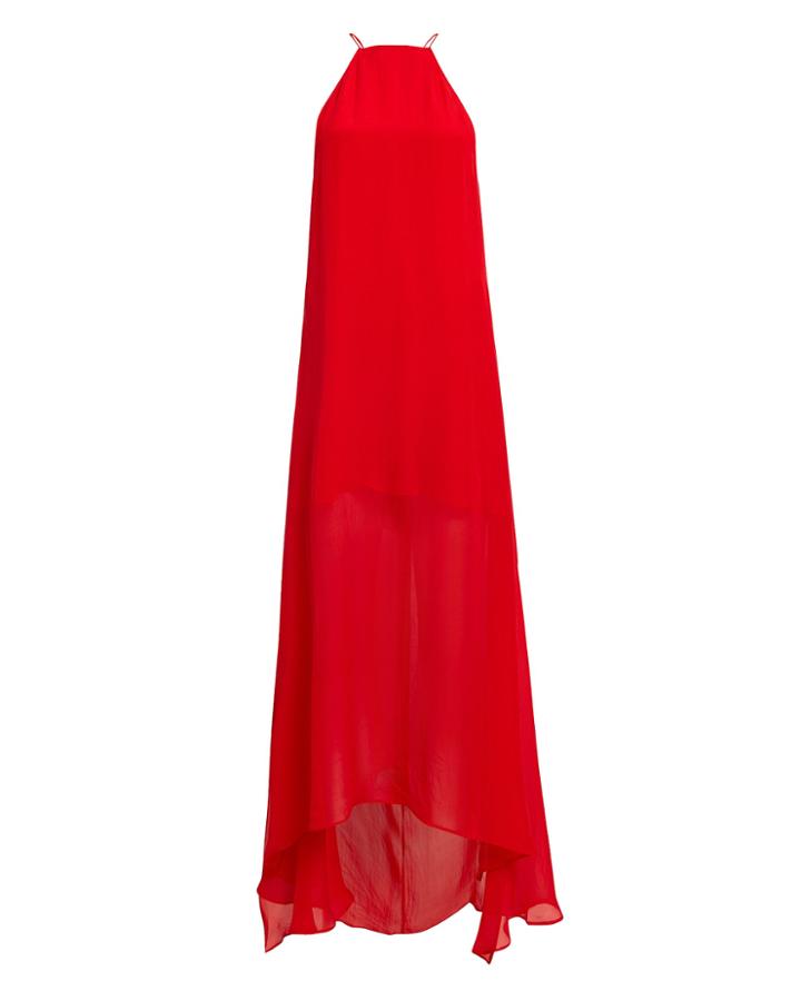 Alexandra Miro Sofia Red Maxi Dress Red P