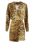 Cushnie Et Ochs Cushnie Leopard Print Silk Mini Dress Brown/black 4