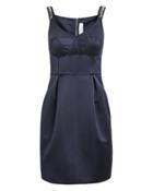 Victoria Victoria Beckham Victoria, Victoria Beckham Navy Tuck Mini Dress Navy 4