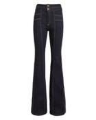 Veronica Beard Farrah Wide Leg Jeans Dark Blue Denim 24