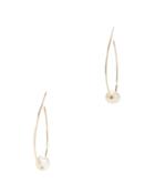 Robin Haley Pearl Hoop Earrings Gold 1size