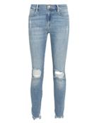 Frame Le High Skinny Crop Jeans Light Blue Denim 25