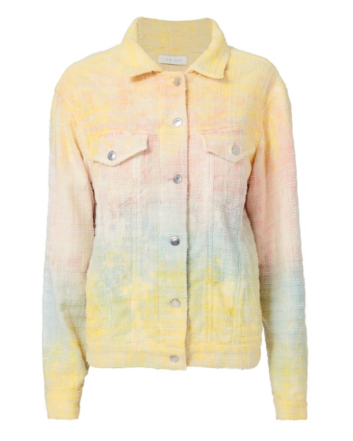 Iro Maloma Tie-dye Tweed Oversized Jacket Multi-lt 34