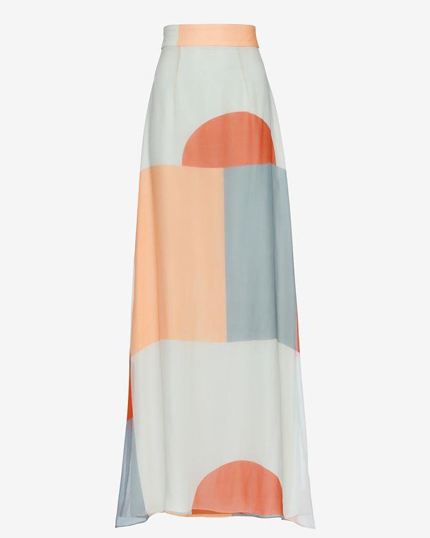 Zimmermann Arcadia Printed A-line Maxi Skirt