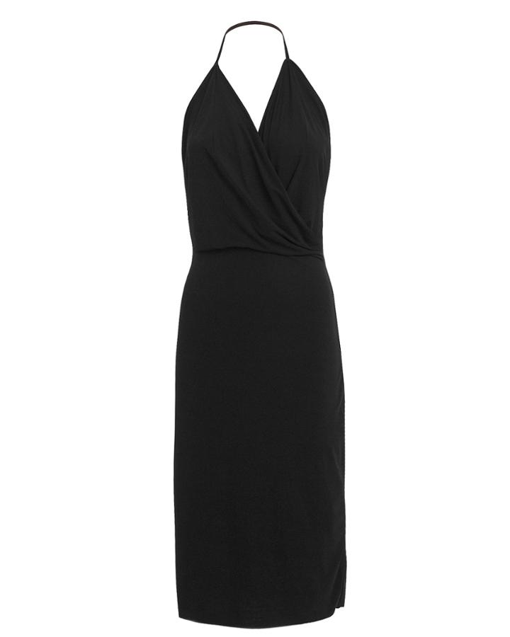 Rick Owens Lilies Halter Dress Black 44