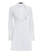 Ellery Poplin Cutout Detail Shirtdress White 6