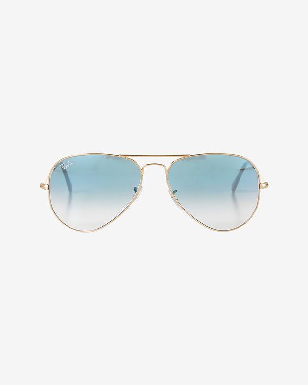 Ray-ban Gradient Lenses Aviator Sunglasses: Blue