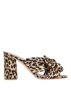 Loeffler Randall Penny Knot Strap Leopard Slide Sandals Leopard 6